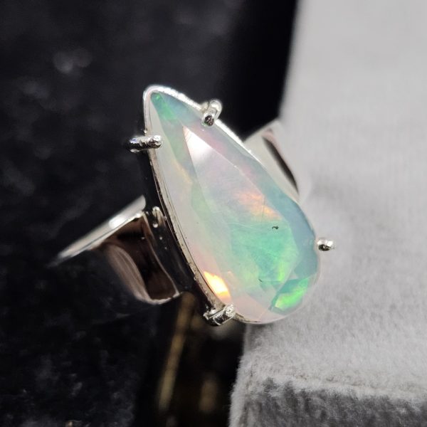 Opal 925 Sterling Silver Ring (REXT64-41) - Image 2