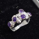 Amethyst 925 Sterling Silver Ring (REXT60-85)