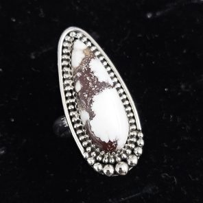 Wild Horse Jasper Southwest Style 925 Sterling Silver Ring (RS109-280)
