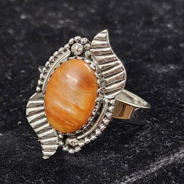 Spiny Oyster Shell 925 Sterling Silver Ring (REXT1-20) - Image 2