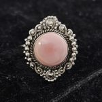 Pink Queen Conch Shell 925 Sterling Silver Ring (REXT1-8)