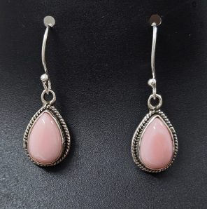 Pink Queen Conch Shell 925 Sterling Silver Earring (REXT1-16)