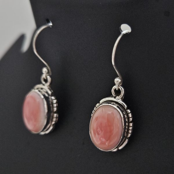 Pink Queen Conch Shell 925 Sterling Silver Earring (REXT1-13) - Image 2