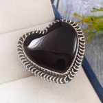 Black Onyx Size US 11 925 Sterling Silver Ring (REXT44-36)