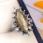 Ruby Fuchisite Size US 5 925 Sterling Silver Ring (REXT44-93)