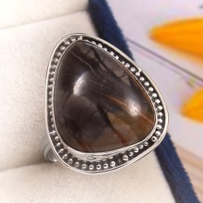 Picasso Jasper Size US 11 925 Sterling Silver Ring (REXT44-95)