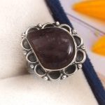 Iolite Sunstone Size US 5 925 Sterling Silver Ring (REXT44-78)