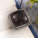Picasso Jasper Size US 8 925 Sterling Silver Ring (REXT20-19)
