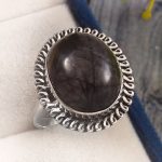Picasso Jasper Size US 12 925 Sterling Silver Ring (REXT20-28)