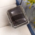 Picasso Jasper Size US 12 925 Sterling Silver Ring (REXT20-29)