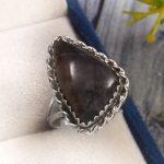 Picasso Jasper Size US 8 925 Sterling Silver Ring (REXT20-21)