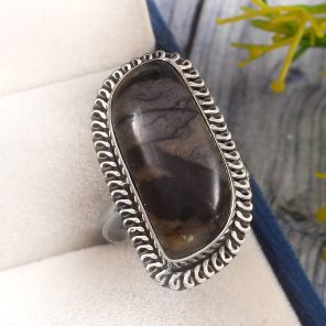Picasso Jasper Size US 10 925 Sterling Silver Ring (REXT20-24)