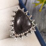Picasso Jasper Size US 12 925 Sterling Silver Ring (REXT20-33)