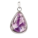 Trapiche Amethyst 1.25" 925 Sterling Silver Pendant (RS54-252)