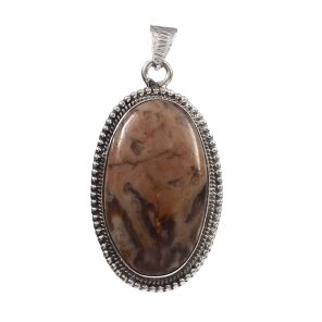 Wild Horse Jasper 1.75" 925 Sterling Silver Pendant (RS54-269)