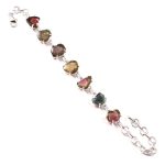 Watermelon Tourmaline 925 Sterling Silver Jewelry (RS114-275)