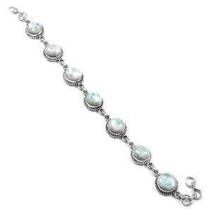 Larimar Bracelet 925 Sterling Silver Jewelry (RS114-271)