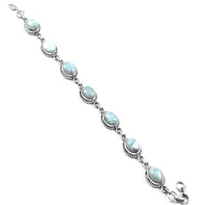Larimar Bracelet 925 Sterling Silver Jewelry (RS114-269)