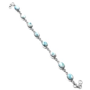 Larimar Bracelet 925 Sterling Silver Jewelry (RS114-265)