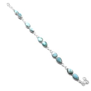 Larimar Bracelet 925 Sterling Silver Jewelry (RS114-266)