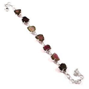 Watermelon Tourmaline 925 Sterling Silver Jewelry (RS114-276)