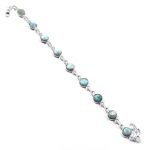 Larimar Bracelet 925 Sterling Silver Jewelry (RS114-267)