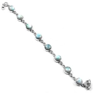 Larimar Bracelet 925 Sterling Silver Jewelry (RS114-274)