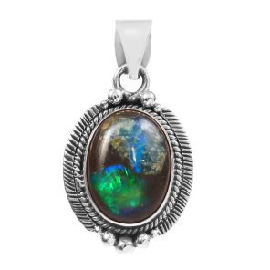 Cantera Opal 1.5â€³ 925 Sterling Silver Pendant (REXT19-120)