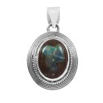 Cantera Opal 1.5â€³ 925 Sterling Silver Pendant (REXT19-105)