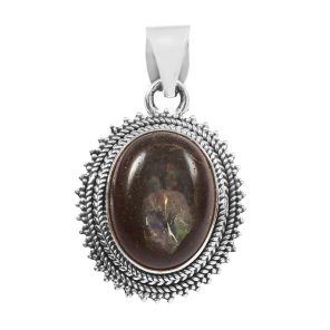 Cantera Opal 1.5â€³ 925 Sterling Silver Pendant (REXT19-107)