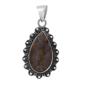 Pietersite 1.5" 925 Sterling Silver Pendant (REXT20-104)