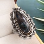 Teal Kyanite Size US 11 925 Sterling Silver Ring (RS56-61)