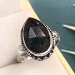 Teal Kyanite Size US 7 925 Sterling Silver Ring (RS56-14)