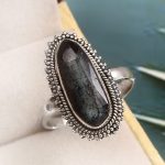 Teal Kyanite Size US 8 925 Sterling Silver Ring (RS56-32)