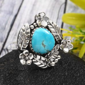 Arizona Turquoise Size US 10 925 Sterling Silver Ring (RS62-124)
