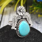 Arizona Turquoise Size US 7 925 Sterling Silver Ring (REXT35-37)