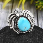 Arizona Turquoise Size US 6 925 Sterling Silver Ring (REXT35-74)