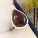 Iolite Sunstone Size US 6 925 Sterling Silver Ring (REXT44-135)