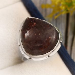 Iolite Sunstone Size US 6 925 Sterling Silver Ring (REXT44-129)