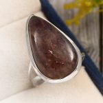Iolite Sunstone Size US 7 925 Sterling Silver Ring (REXT44-138)