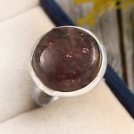 Iolite Sunstone Size US 7 925 Sterling Silver Ring (REXT44-140)