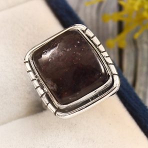 Iolite Sunstone Size US 5 925 Sterling Silver Ring (REXT44-128)