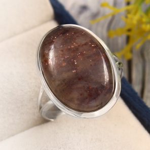 Iolite Sunstone Size US 11 925 Sterling Silver Ring (REXT44-145)