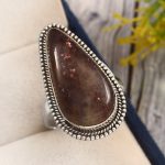 Iolite Sunstone Size US 11 925 Sterling Silver Ring (REXT44-124)