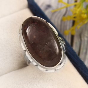 Iolite Sunstone Size US 5 925 Sterling Silver Ring (REXT44-126)