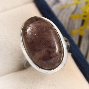 Iolite Sunstone Size US 6 925 Sterling Silver Ring (REXT44-136)