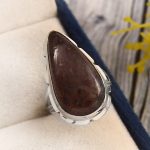 Iolite Sunstone Size US 5 925 Sterling Silver Ring (REXT44-127)