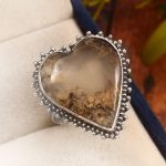 Brazilian Tiger Dendritic Size US 8 925 Sterling Silver Ring (REXT44-170)