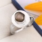Watermelon Tourmaline Size US 8 925 Sterling Silver Ring (REXT24-59)