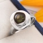 Watermelon Tourmaline Size US 6 925 Sterling Silver Ring (REXT24-51)